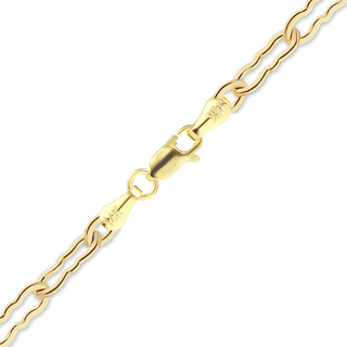 Finished Flat Krinkle Necklace in 14K Yellow Gold (1.50 mm)