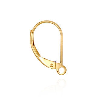 Leverback with Plain Straight Wire and Ring (16 x 10 mm)
