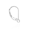 Leverback with Plain Straight Wire and Ring (16 x 10 mm)