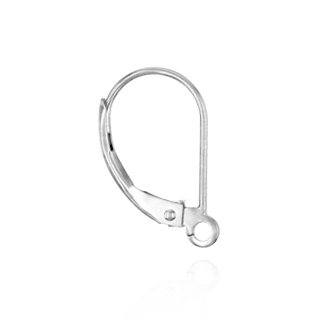 Leverback with Plain Straight Wire and Ring (16 x 10 mm)