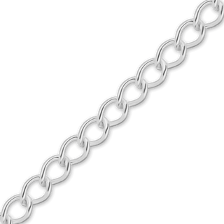 Bulk / Spooled Light Curb Chain in Sterling Silver (2.90 mm - 3.90 mm)