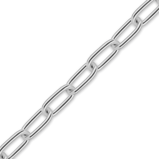 Bulk / Spooled Light Elongated Cable Chain in Sterling Silver (1.40 mm - 6.20 mm)