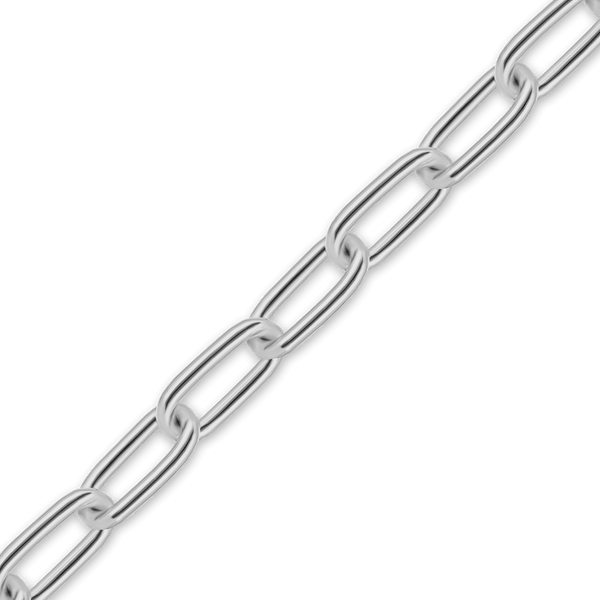 Bulk / Spooled Light Elongated Cable Chain in Sterling Silver (1.40 mm - 6.20 mm)