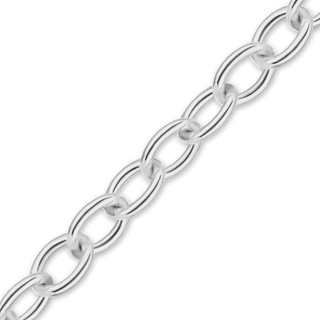 Bulk / Spooled Light Round Cable Chain in Sterling Silver (1.30 mm - 7.30 mm)