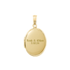 Plain Oval Locket in 14K Gold Filled with Optional Engraving (23 x 14 mm - 45 x 30 mm)