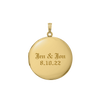 Plain Round Locket in 14K Gold Filled with Optional Engraving (20 x 14 mm - 27 x 19 mm)