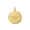 Plain Round Locket in 14K Gold Filled with Optional Engraving (20 x 14 mm - 27 x 19 mm)