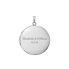 Plain Round Locket in Sterling Silver with Optional Engraving (20 x 14 mm - 42 x 32 mm)