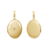 Oval Locket with Diamonds in 14K Gold Filled with Optional Engraving (30 x 16 mm - 38 x 23 mm)