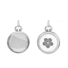 Round Half Locket in Sterling Silver with Optional Engraving (25 x 19 mm)