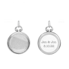 Round Half Locket in Sterling Silver with Optional Engraving (25 x 19 mm)