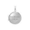 Plain Round Locket in Sterling Silver with Optional Engraving (20 x 14 mm - 42 x 32 mm)