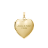 Plain Heart Locket in 14K Gold Filled with Optional Engraving (20 x 13 mm - 30 x 23 mm)