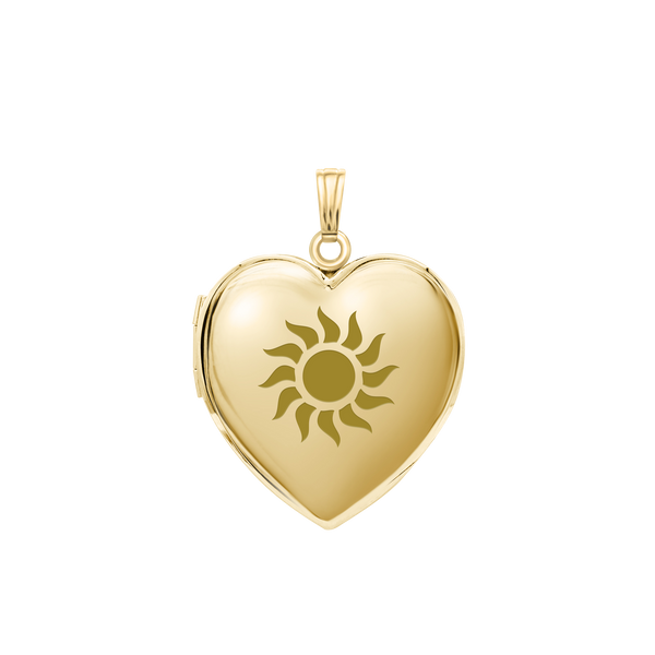 Plain Heart Locket in 14K Gold Filled with Optional Engraving (20 x 13 mm - 30 x 23 mm)