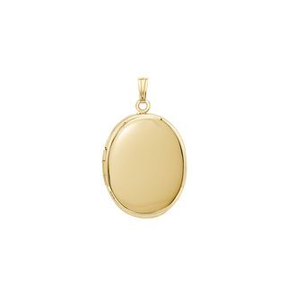 Plain Oval Locket in 14K Gold Filled with Optional Engraving (23 x 14 mm - 45 x 30 mm)
