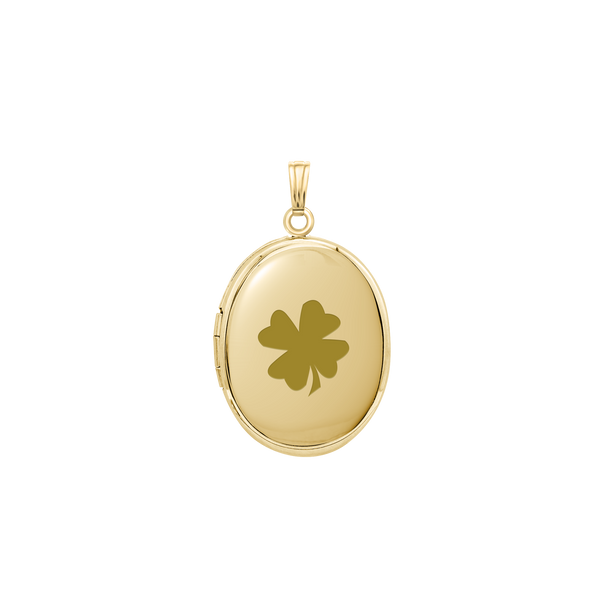 Plain Oval Locket in 14K Gold Filled with Optional Engraving (23 x 14 mm - 45 x 30 mm)