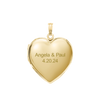 Plain Heart Locket in 14K Gold Filled with Optional Engraving (20 x 13 mm - 30 x 23 mm)