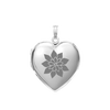 Plain Heart Locket in Sterling Silver with Optional Engraving (22 x 15 mm - 34 x 26 mm)