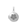 Plain Round Locket in Sterling Silver with Optional Engraving (20 x 14 mm - 42 x 32 mm)