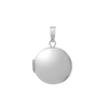 Plain Round Locket in Sterling Silver with Optional Engraving (20 x 14 mm - 42 x 32 mm)