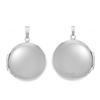 Plain Round Locket in Sterling Silver with Optional Engraving (20 x 14 mm - 42 x 32 mm)