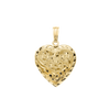 Special Order Only: Hand Engraved Design Heart Locket in 14K Yellow Gold (27 x 19 mm)