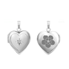 Heart Locket with Diamonds in 14K Gold with Optional Engraving (13 mm - 15 mm)