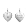 Heart Locket with Diamonds in 14K Gold with Optional Engraving (13 mm - 15 mm)