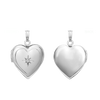 Heart Locket with Diamonds in 14K Gold with Optional Engraving (13 mm - 15 mm)