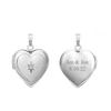 Heart Locket with Diamonds in 14K Gold with Optional Engraving (13 mm - 15 mm)