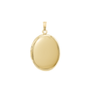 Plain Oval Locket in 14K Gold with Optional Engraving (13 x 10 mm - 21 x 16 mm)