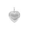 Hand Engraved Design Heart Locket in Sterling Silver with Optional Engraving (31 x 22 mm)