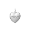 Plain Heart Locket in 14K Gold with Optional Engraving (13 mm - 26 mm)