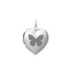 Plain Heart Locket in 14K Gold with Optional Engraving (13 mm - 26 mm)