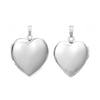 Plain Heart Locket in 14K Gold with Optional Engraving (13 mm - 26 mm)