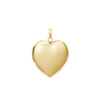 Plain Heart Locket in 14K Gold with Optional Engraving (13 mm - 19 mm)