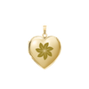 Plain Heart Locket in 14K Gold with Optional Engraving (13 mm - 19 mm)