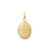 Plain Oval Locket in 14K Gold with Optional Engraving (13 x 10 mm - 21 x 16 mm)