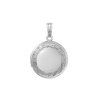 Special Order Only: Embossed Round Locket in 14K Gold (27 x 19 mm)