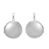 Plain Round Locket in 14K Gold with Optional Engraving (13 mm - 19 mm)