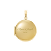 Plain Round Locket in 14K Gold Filled with Optional Engraving (20 x 14 mm - 27 x 19 mm)