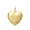 Plain Heart Locket in 14K Gold Filled with Optional Engraving (20 x 13 mm - 30 x 23 mm)