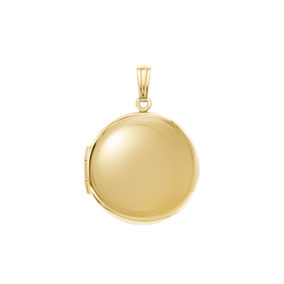 Plain Round Locket in 14K Gold Filled with Optional Engraving (20 x 14 mm - 27 x 19 mm)