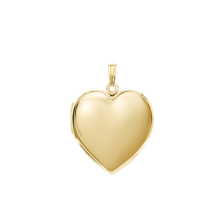 Plain Heart Locket in 14K Gold Filled with Optional Engraving (20 x 13 mm - 30 x 23 mm)