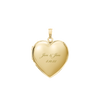 Plain Heart Locket in 14K Gold Filled with Optional Engraving (20 x 13 mm - 30 x 23 mm)