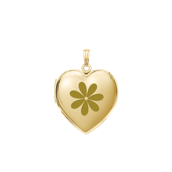 Plain Heart Locket in 14K Gold Filled with Optional Engraving (20 x 13 mm - 30 x 23 mm)