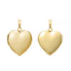 Plain Heart Locket in 14K Gold Filled with Optional Engraving (20 x 13 mm - 30 x 23 mm)