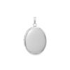 Plain Oval Locket in Sterling Silver with Optional Engraving (23 x 14 mm - 57 x 39 mm)