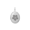 Plain Oval Locket in Sterling Silver with Optional Engraving (23 x 14 mm - 57 x 39 mm)