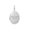 Plain Oval Locket in Sterling Silver with Optional Engraving (23 x 14 mm - 57 x 39 mm)